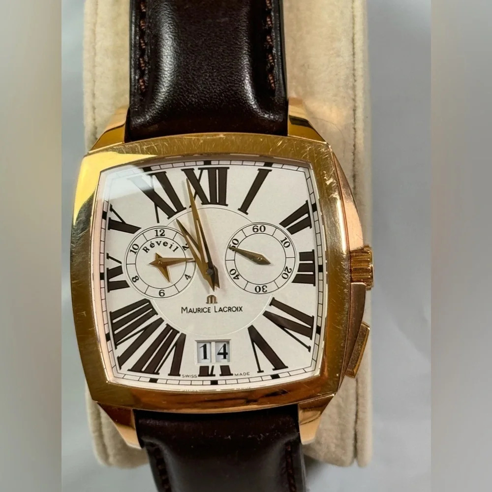 Maurice Lacroix Miros Gold Watch - Picture 4 of 6